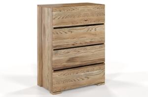 Comodă lemn masiv TerraCraft Stejar 3 Sertare, 80 × 45 × 108 cm - Stejar auriu