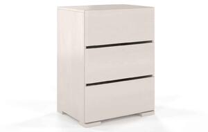 Comodă lemn masiv TerraCraft Pin 3 Sertare, 60 × 45 × 81 cm - Palisander