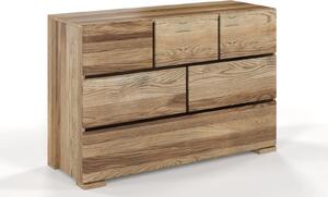 Comodă lemn masiv TerraCraft Stejar 3+2+1 Sertare, 120 × 45 × 81 cm - Natural oil
