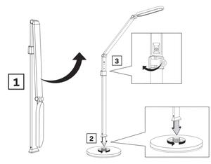 Lampadar LED tactil dimabil FERRARA LED/13W/230V 3000/4000/6000K alb