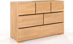 Comodă lemn masiv TerraCraft Fag 3+2+1 Sertare, 120 × 45 × 81 cm - White