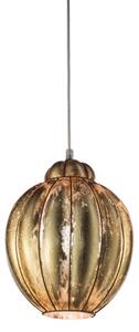 Lustră pe cablu SIRU FOGLIA ORO 1xE27/60W/230V d .25 cm auriu sticlă venețiană