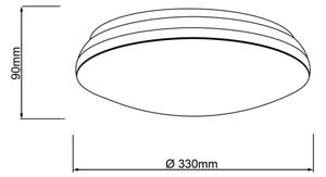Plafonieră LED RGBW dimabilă Brilliant MIDWAY LED/14W/230V Wi-Fi Tuya + telecomandă