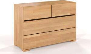Comodă lemn masiv TerraCraft Fag 2+2 Sertare, 120 × 45 × 81 cm - Palisander