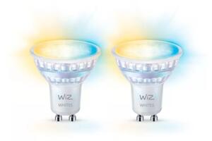 SET 2x LED Bec PAR16 GU10/4,7W/230V 2700-6500K CRI 90 Wi-Fi WiZ dimabil