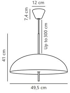 Lustră pe cablu DFTP by Nordlux VERSALE 2xE27/15W/230V maro
