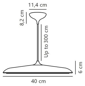 Lustră LED dimabilă pe cablu DFTP by Nordlux ARTIST LED/24W/230V d. 40 cm cupru