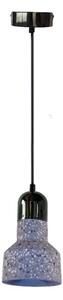 Lustră pe cablu TERRAZZO 1xE27/60W/230V d. 12 cm gri