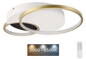 Plafonieră dimabilă BENITO LED/31W/230V 3000-6500K alb/auriu