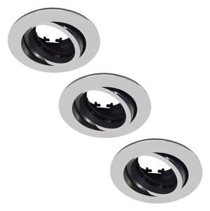 Philips 50393/17/PN - SET 3x Lampa incastrata DONEGAL 1xGU10/5,5W/230V