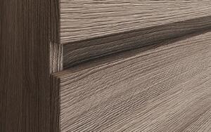 Set lemn masiv Mobilier Baie Suspendat Salta 100cm - Rovere Fumo