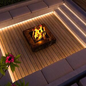 Calex Smart LED Striplight pentru exterior, RGBW, 5m, reglabil, Alb, Plastic, Modern