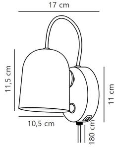Spot de perete DFTP by Nordlux ANGLE 1xGU10/25W/230V negru