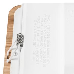 Corp de iluminat LED încastrat WOODY SPOT LED/17W/230V 3000K stejar 18,5x18,5 cm