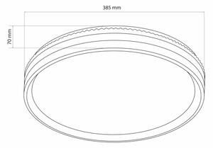 Plafonieră LED dimabilă JADWIGA LED/42W/230V 3000-6000K + telecomandă