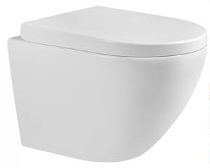Mexen LENA Rimless, vas de toaletă suspendat cu scaun cu cădere lentă, 48 x 36 cm, alb, 30221000