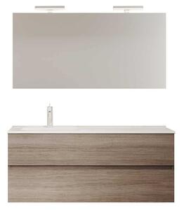 Set lemn masiv Mobilier Baie Suspendat Craig 120cm - Natur texturat