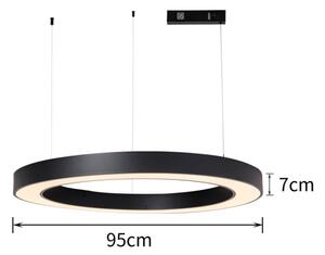 Immax NEO 07211L - Lustr LED dimabil pe cablu PASTEL 68W/230V Tuya negru + DO