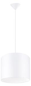 Lustră pe cablu Sollux SL.1403 NOVA 1xE27/15W/230V d. 30 cm alb