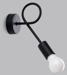 Lampă de perete Sollux SL.1454 LEVAR 1xE27/15W/230V negru