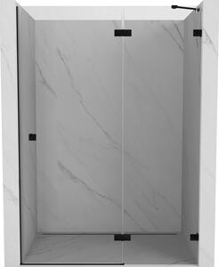 Mexen, Ușă de duș cu balamale pe dreapta Mexen Lunar 130 cm, transparentă, neagră - 834-130-000-70-00-P