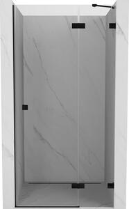 Mexen, Ușă de duș pivotantă Mexen Lunar, dreapta, 80 cm, transparentă, neagră - 834-080-000-70-00-P