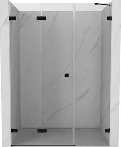 Mexen Lunar-F, ușă de duș pliabilă stânga 110 cm, sticlă transparentă de 8 mm, profil negru mat, 836S-110-050-70-00-L
