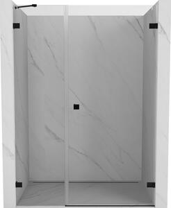 Mexen Lunar-B, ușă de duș cu balamale pe dreapta 110 cm, sticlă transparentă, profil negru, 832S-110-050-70-00-P