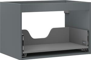 Mexen Box-A, dulap suspendat 70 cm, 1 sertar, grafit mat, 91AX0-0700-470-1-66