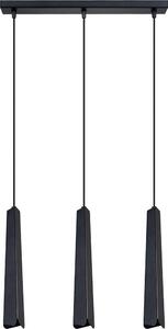 Lustră pe cablu Sollux SL.1402 PRYSM 3xG9/8W/230V negru