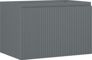 Mexen Rivel, mobilier baie 70 cm, 1 sertar, canelat, grafit mat, 91A20-07047-1-BF66