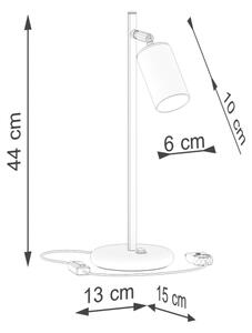 Lampă de masă Sollux SL.1389 WINX 1xGU10/10W/230V negru/auriu