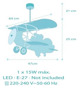 Dalber 54542 - Lustr copii LITTLE CROCODILE 1xE27/15W/230V