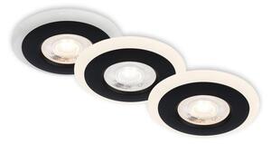 SET 3x corp de iluminat LED încastrat pentru baie Briloner 7039-035 LED/5W/230V IP44