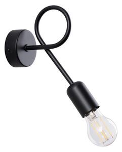 Lampă de perete Sollux SL.1433 LOOP 1xE27/15W/230V negru