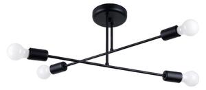 Lustră pe tijă Sollux SL.1451 NORAH 4xE27/15W/230V negru