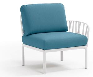 Fotoliu de Exterior cu o Cotiera Nardi - Komodo Elemento Terminale DX/SX - Bianco adriatic Sunbrella®