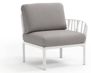 Fotoliu de Exterior cu o Cotiera Nardi - Komodo Elemento Terminale DX/SX - Bianco grigio komodo