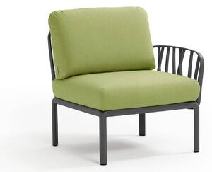 Fotoliu de Exterior cu o Cotiera Nardi - Komodo Elemento Terminale DX/SX - Antracite avocado Sunbrella®