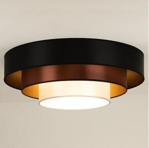 Plafonieră LED Duolla LUNETA LED/26W/230V d. 60 cm 4000K negru/cupru