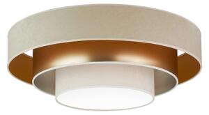 Plafonieră LED Duolla LUNETA LED/26W/230V d. 60 cm 4000K bej/auriu