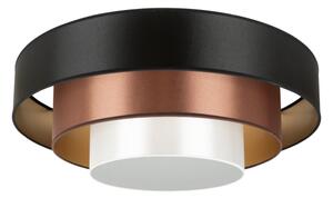 Plafonieră LED Duolla LUNETA LED/26W/230V d. 60 cm 4000K negru/cupru