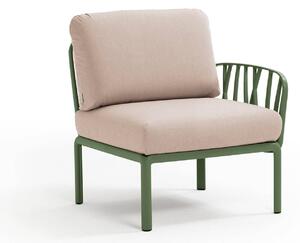 Fotoliu de Exterior cu o Cotiera Nardi - Komodo Elemento Terminale DX/SX - Agave canvas Sunbrella®