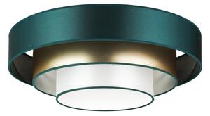 Plafonieră LED Duolla LUNETA LED/26W/230V d. 60 cm 4000K verde/auriu