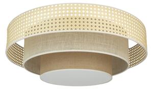 Plafonieră LED Duolla LUNETA LED/26W/230V d. 60 cm 4000K ratan/bej