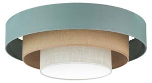 Plafonieră LED Duolla LUNETA LED/26W/230V d. 60 cm 4000K turcoaz/bej