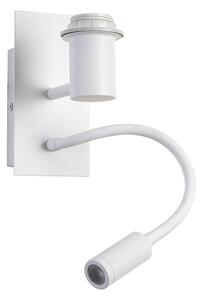 Brilagi NUBILA Lampă LED de perete flexibilă 1xE27/25W/230V + LED/3W, alb/gri deschis