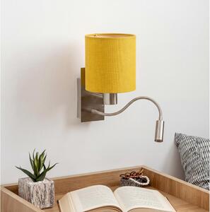 Brilagi - NUBILA lampă LED de perete flexibilă 1xE27/25W/230V+LED/3W crom/galben