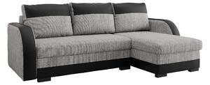 Colțar Gratia, Funcția de dormit, Spațiu de depozitare, 230x140x85cm, 103.5 kg, Picioare: Plastic, Lemn