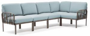 Canapea Modulara Exterior Nardi - Komodo 5 - Tortora ghiaccio Sunbrella®